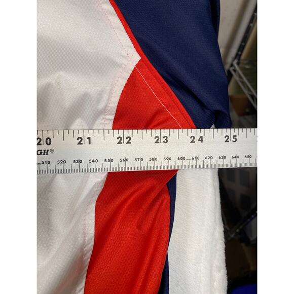 Univ of MS Ole Miss NCAA Navy 1/4 Zip Windbreaker Pullover Size Medium Jacket - Picture 3 of 7